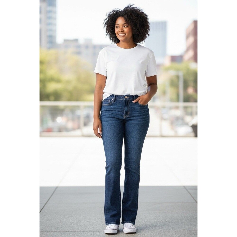 Mother Jeans Womens 29 Blue The Runaway Bootcut Mid Rise Stretch 32 Inseam Denim